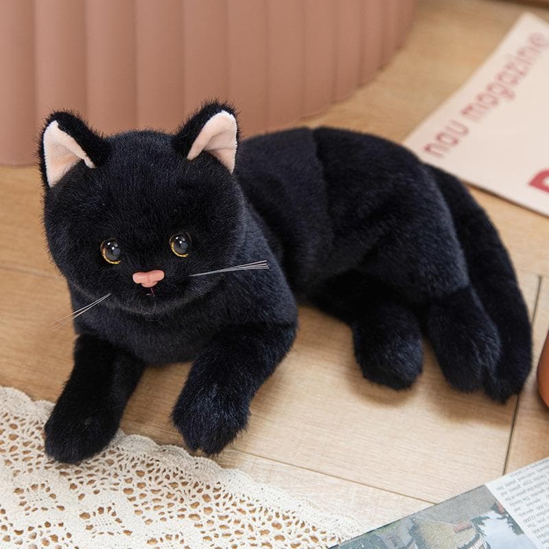 猫ぬいぐるみ まんまる瞳の夜のともだち
