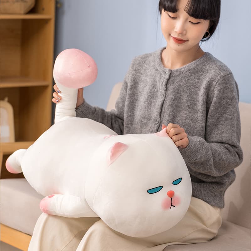 猫ぬいぐるみ ふわふわ寝そべり猫ちゃんぬいぐるみ